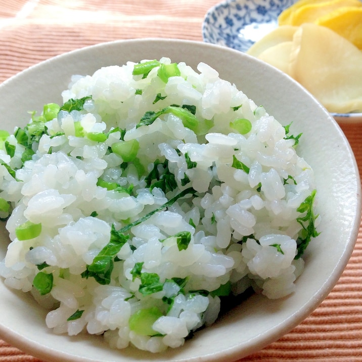 大根の葉っぱで、さっと作れる♪菜めし。